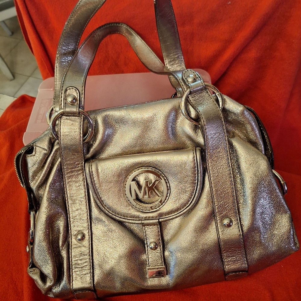 Michael Kors Shimmering Gold Satchel